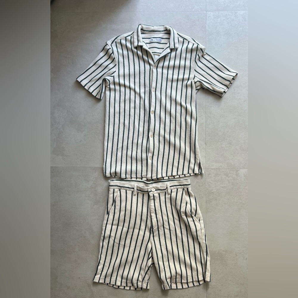 Zara shirt and short set size S, short size 30